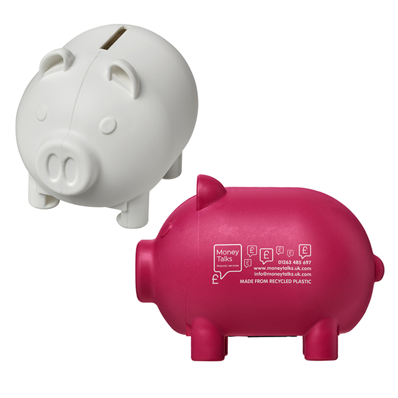 Piggy bank recycled plastic